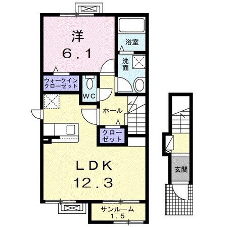 リヴァフォースの物件間取画像